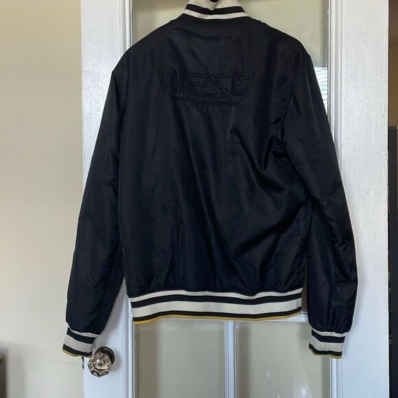 Flawed we are the superlative conspiracy Willie varsity bomber men’s jacket - Picture 3 of 16